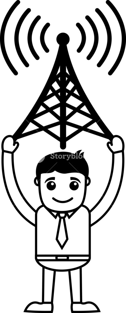 402x1000 Man With Network Antenna