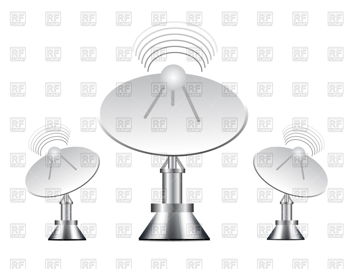 1200x914 Satellite Antenna Vector Image Vector Artwork Of Objects