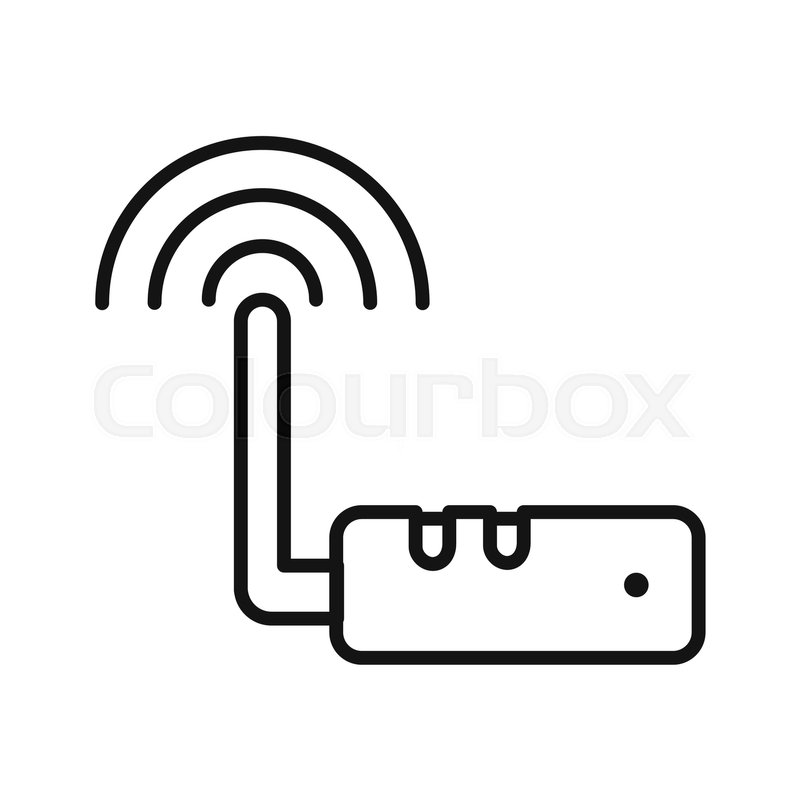 800x800 Wireless Antenna Vector Illustration Design Stock Vector Colourbox