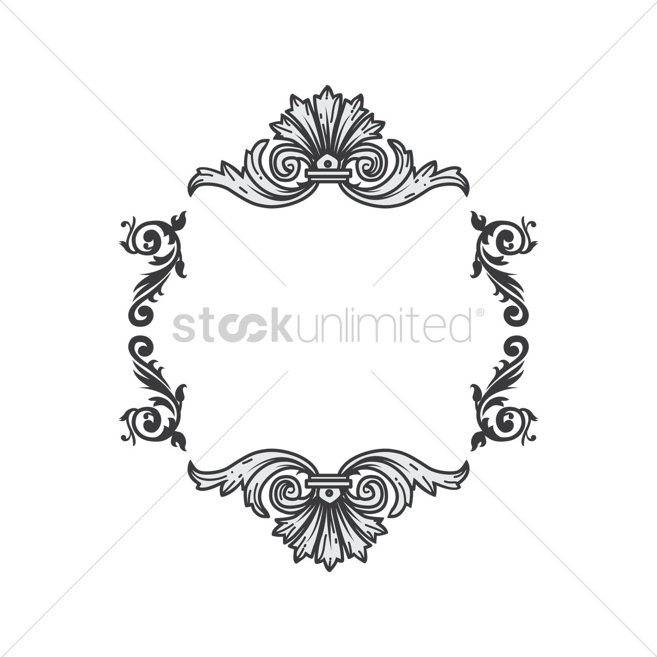 1300x1300 Free Antique Frame Vector Image