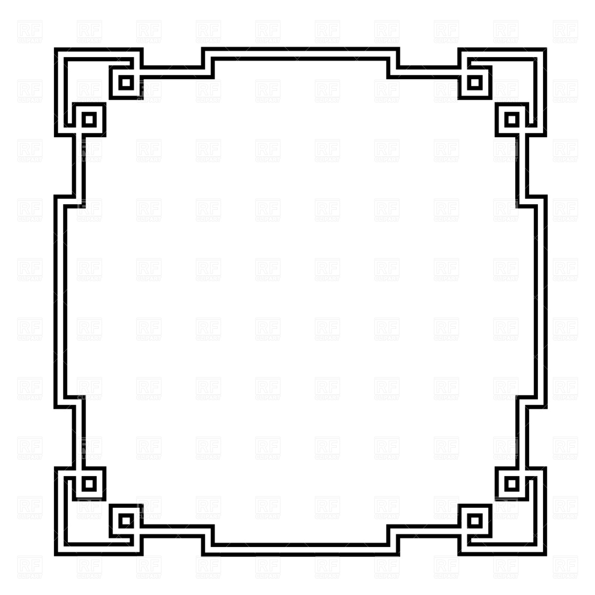 1200x1200 Antique Decorative Frame Vector Image Vector Artwork Of Borders