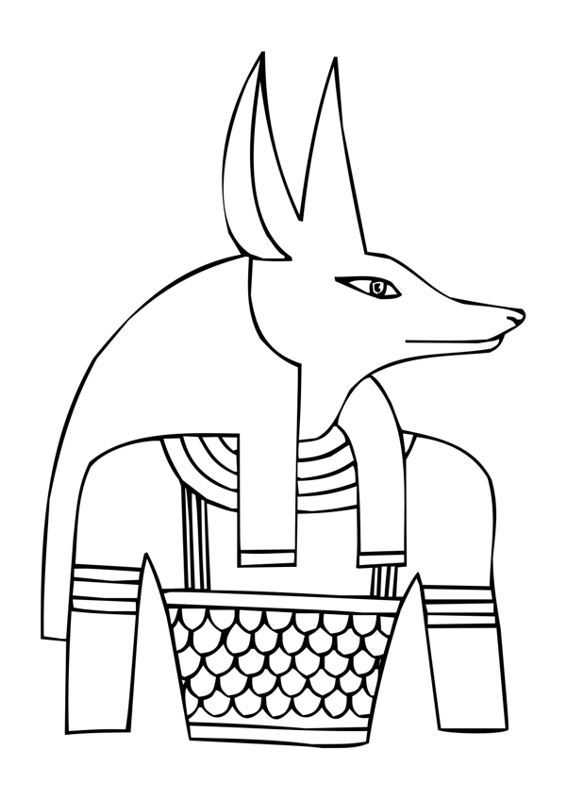 566x800 Anubis Clipart Jackal