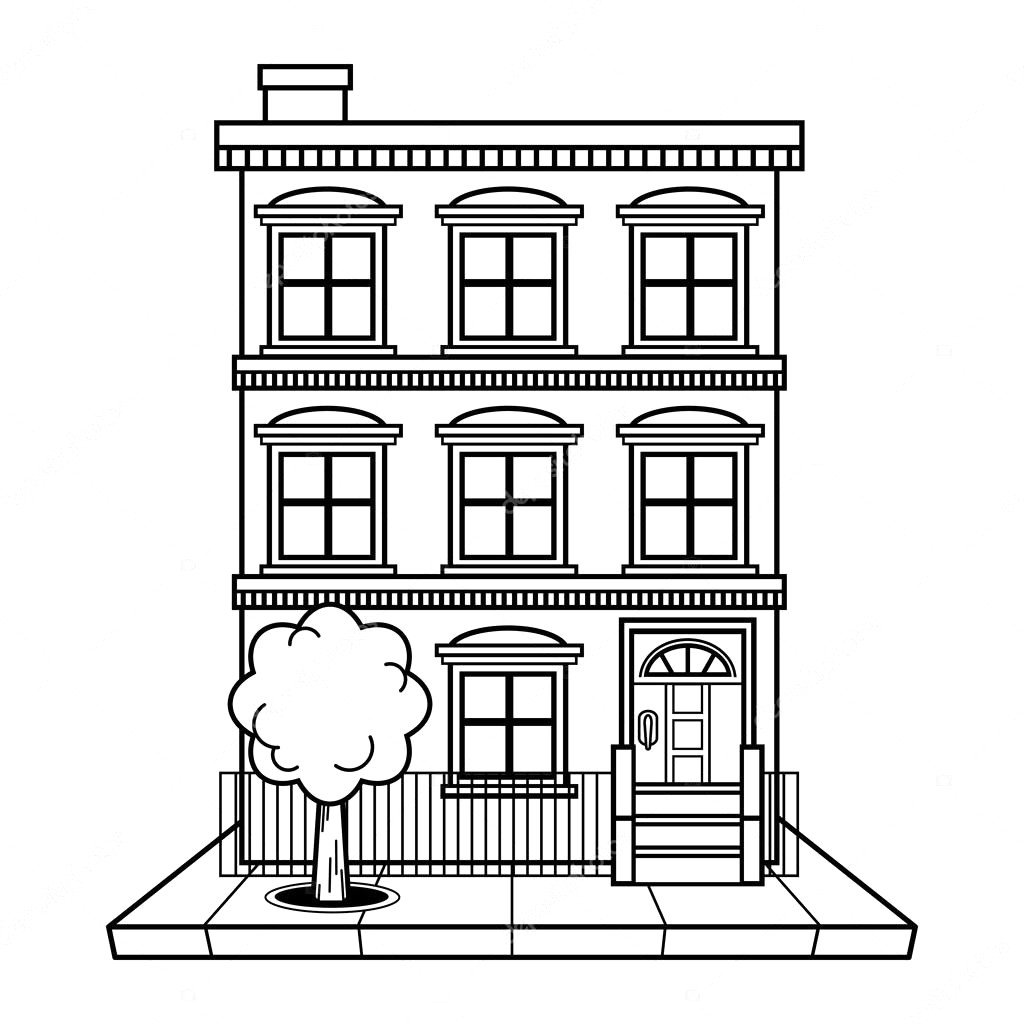 1024x1024 Depositphotos 100144038 Stock Illustration Apartment Building