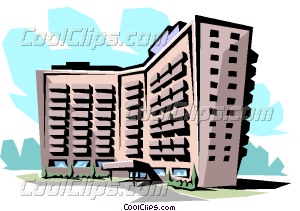 300x211 Apartment Building Vector Clip Art