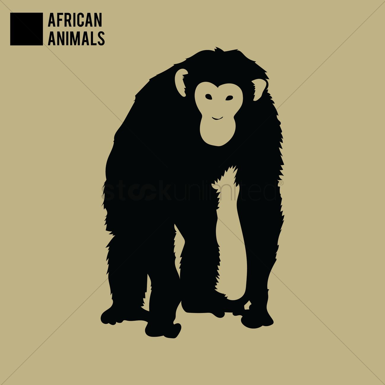 1300x1300 Ape Vector Image