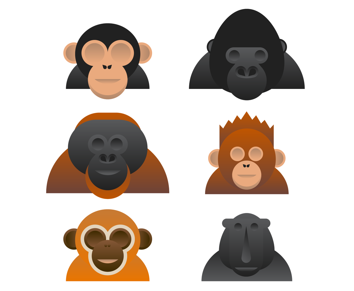 1136x936 Cool Ape Vector Vector Art Amp Graphics