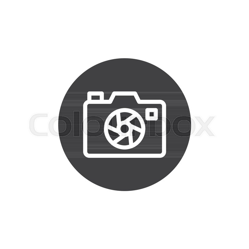 800x800 Photo Camera Aperture Icon Vector, Filled Flat Sign, Solid