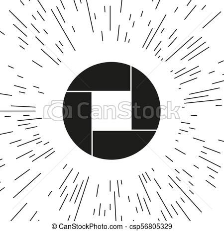 450x465 Aperture, Camera Lens Symbol Against The Background Of The