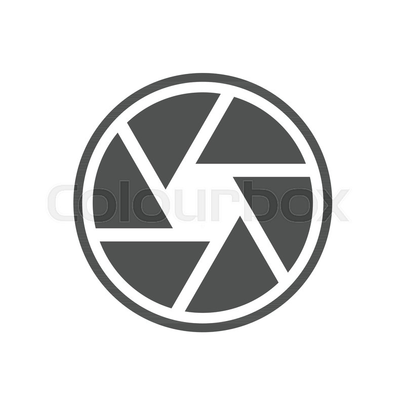 800x800 Simple Common Shutter Small Aperture Vector Graphic Illustration