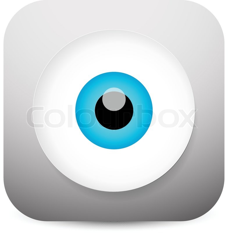 784x800 Modern Eye App Icon Stock Vector Colourbox