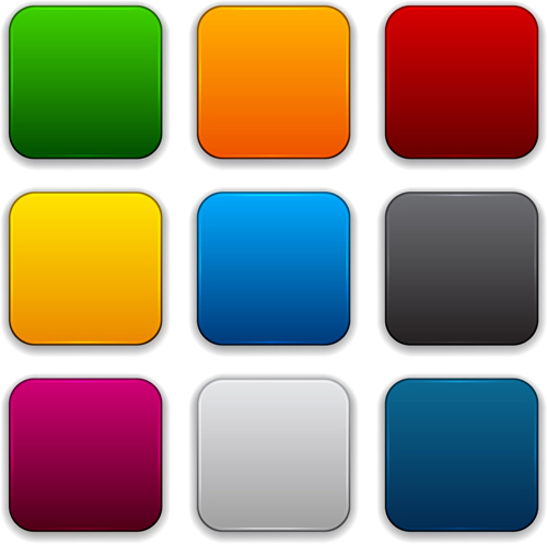 500x497 App Button Icons Colored Vector Set 24 Free Download