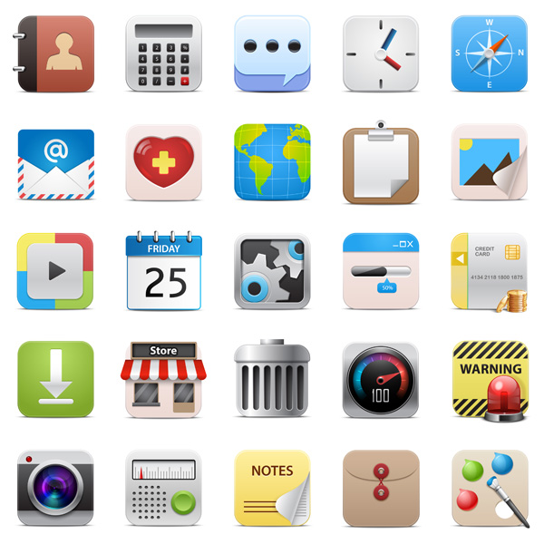 600x600 5 Free Vector Icons For Ios App