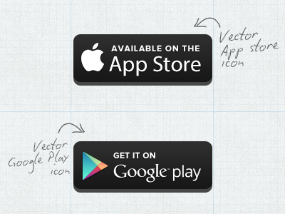 400x300 Free Vector Appstoregoogleplay Button By Carter Digital (Via