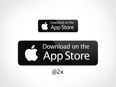 400x300 New Apple App Store Button Vector Psd By Brandon Miller
