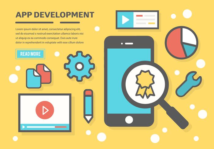 700x490 Free App Development Vector Background