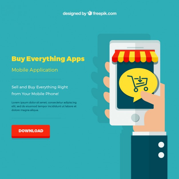 626x626 Shop Online App Vector Premium Download