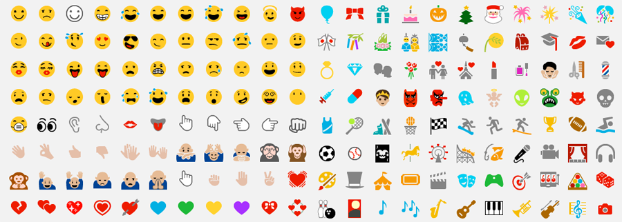 900x322 Color Emoji In Windows 8.1 The Future Of Color Fonts