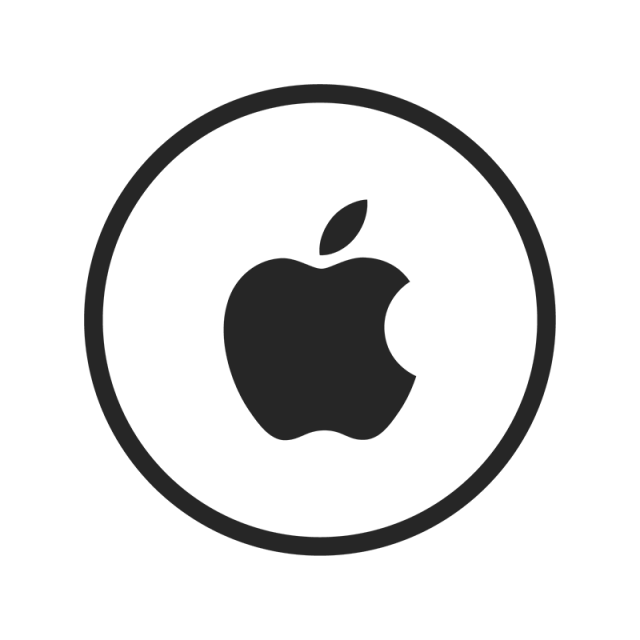 640x640 Apple Icon, Apple, Black, White Png And Vector For Free Download