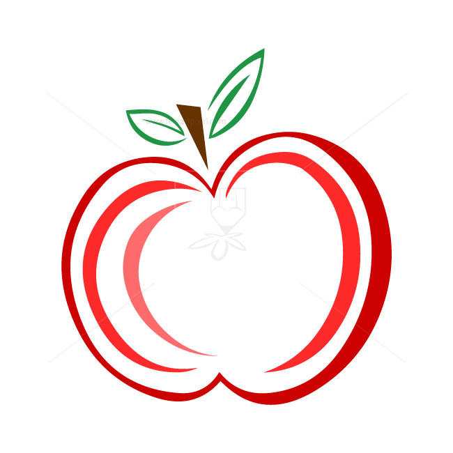 650x650 Red Apple Logo Vector Free Vectors, Illustrations, Graphics