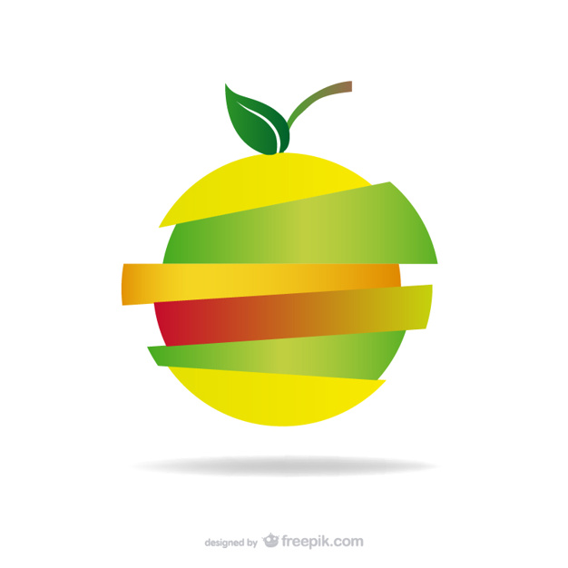 626x626 Sliced Apple Logo Vector Free Download
