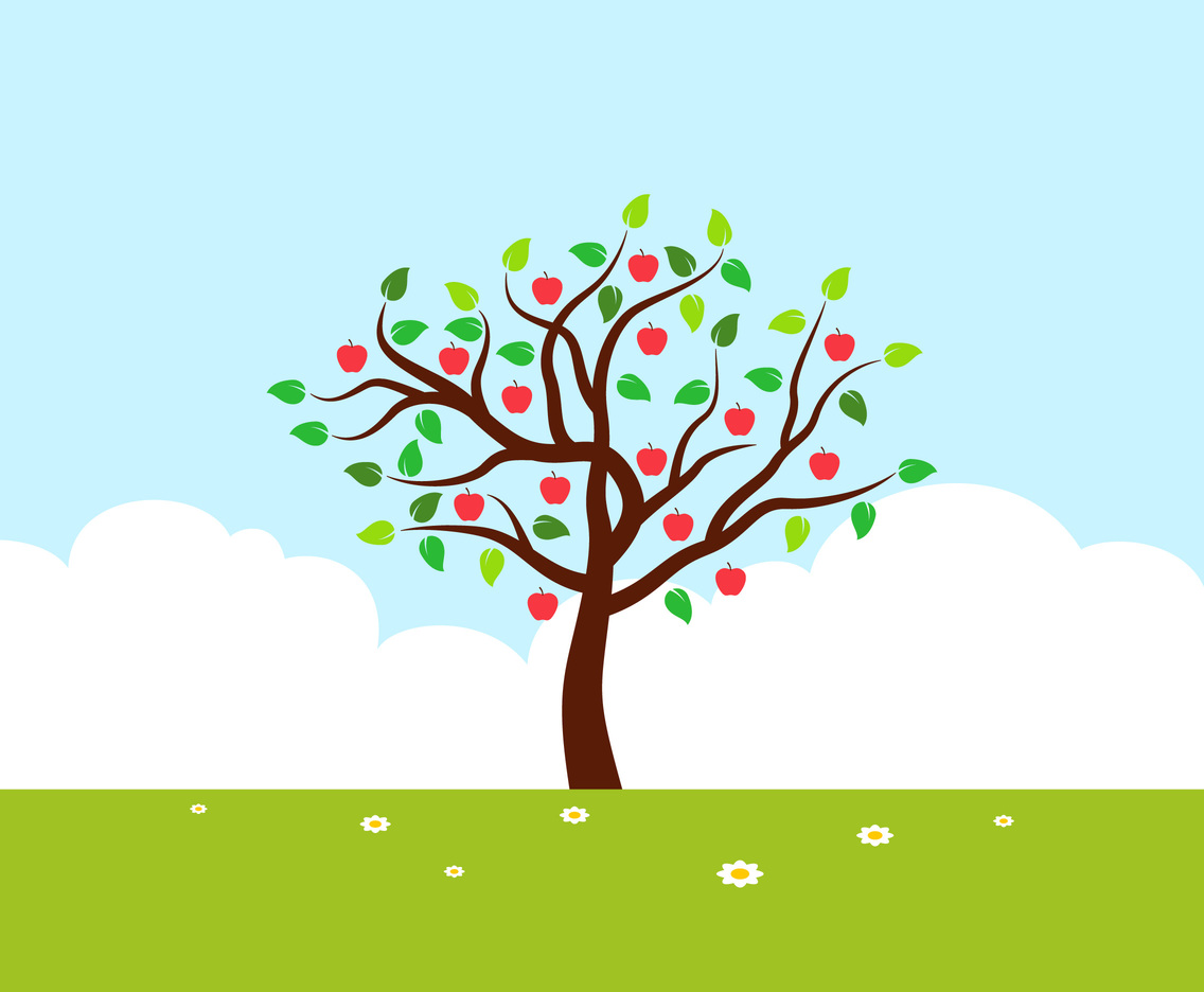 1136x936 Unique Apple Tree Vectors Vector Art Amp Graphics