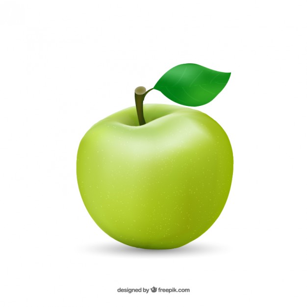 626x626 Healthy Apple Vector Free Download