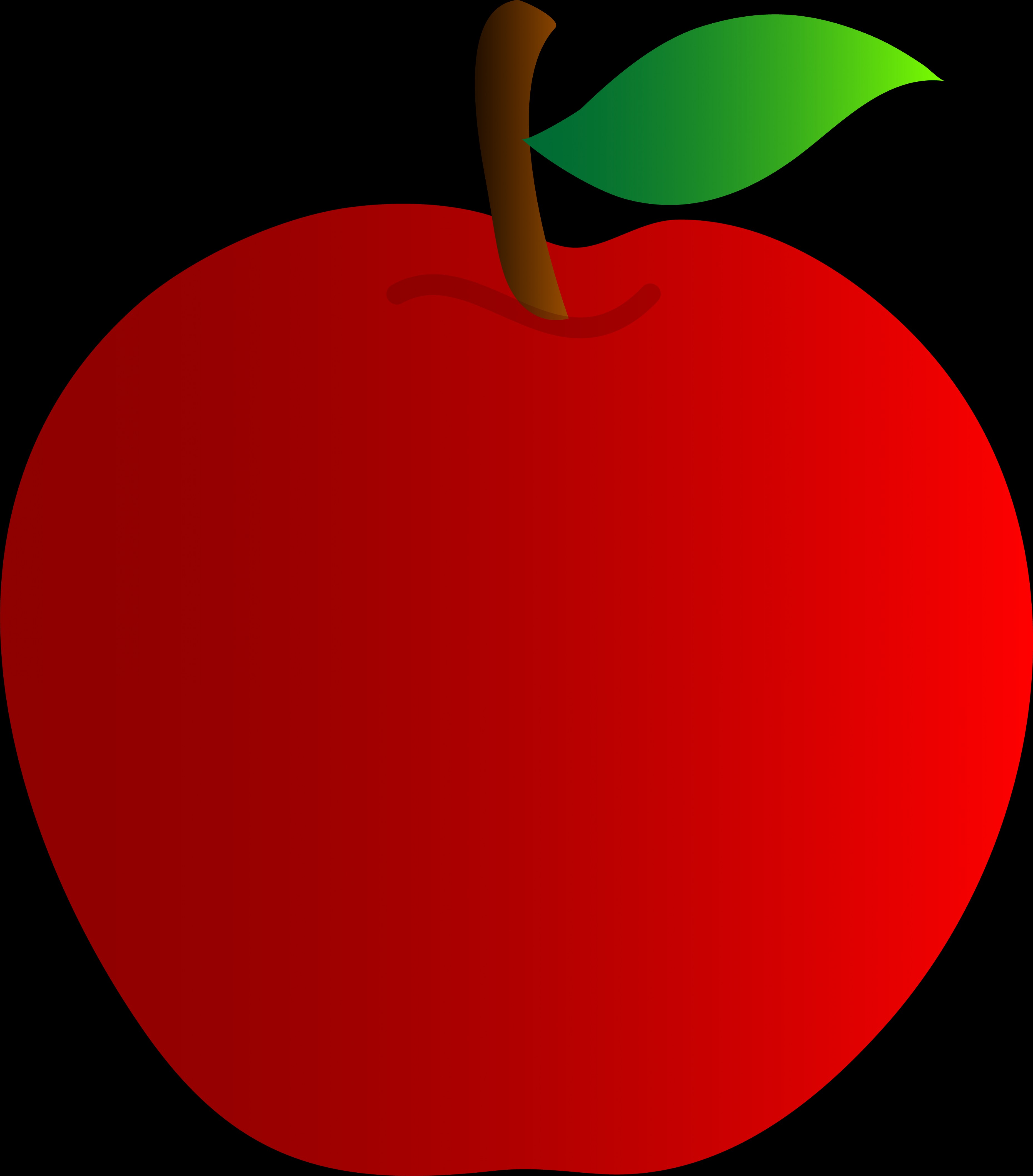 3716x4231 Red Apple Vector Art Free Createmepink