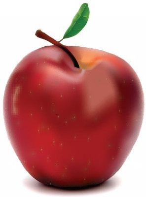 296x400 Red Vector Apple Food Vector Art Free Vector In Adobe Illustrator