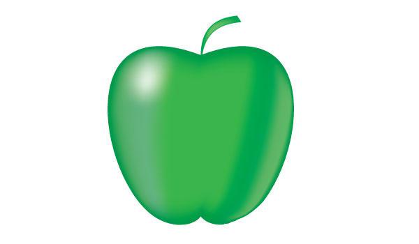 600x350 Green Apple Vector Art Free 123freevectors