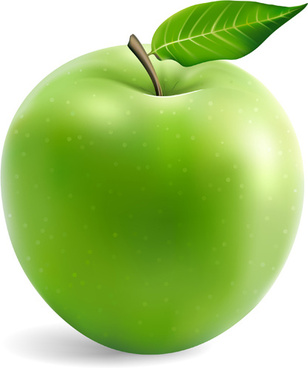 308x368 Green Apple Free Vector Download (7,633 Free Vector) For