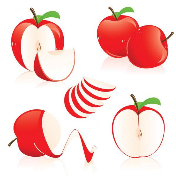 600x600 Threecolor Apple Vector Free Vector 4vector