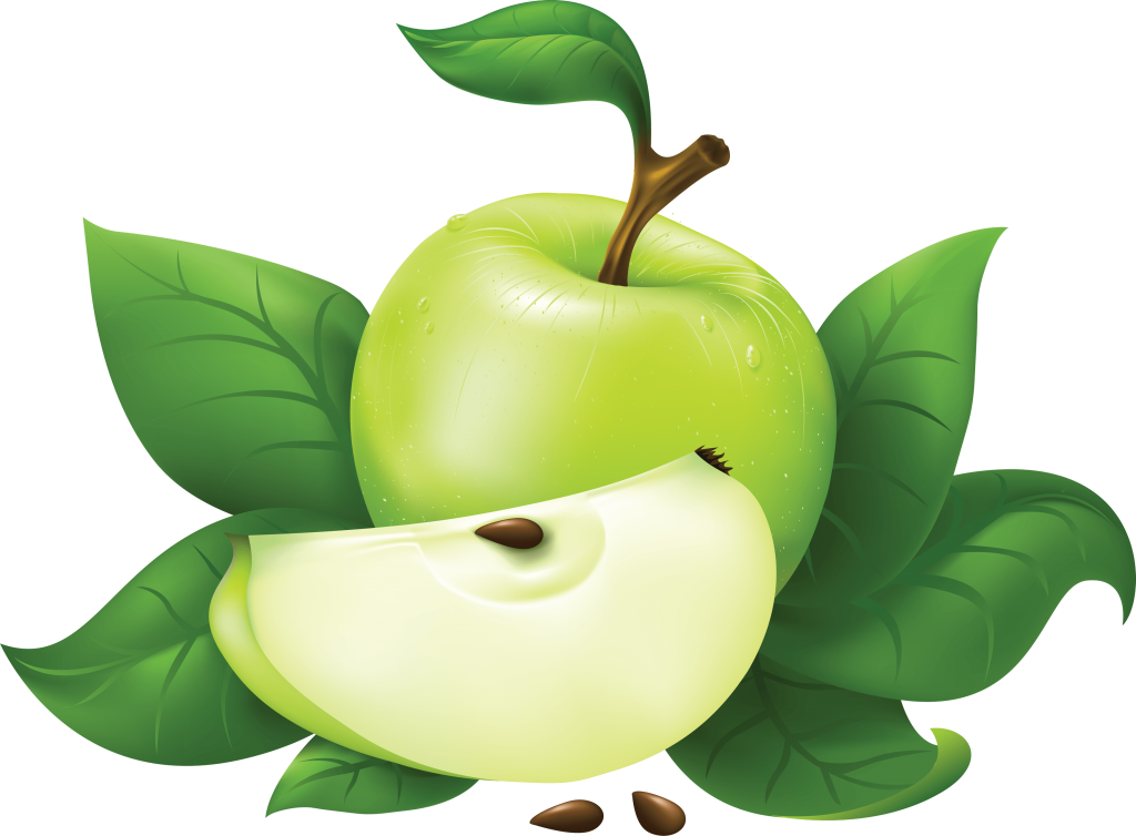 1024x754 Green Apple Png Vector