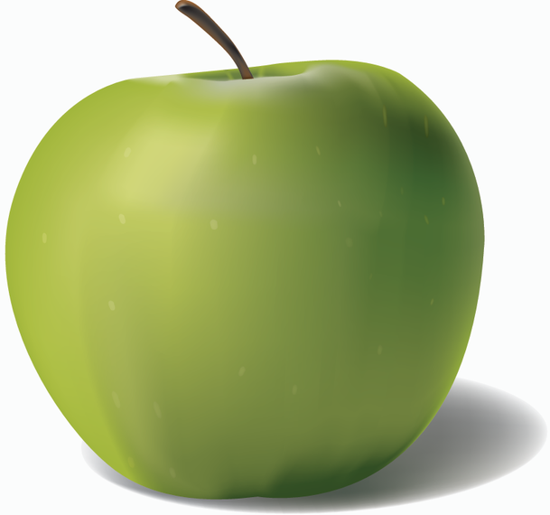 609x570 Vector Green Apple