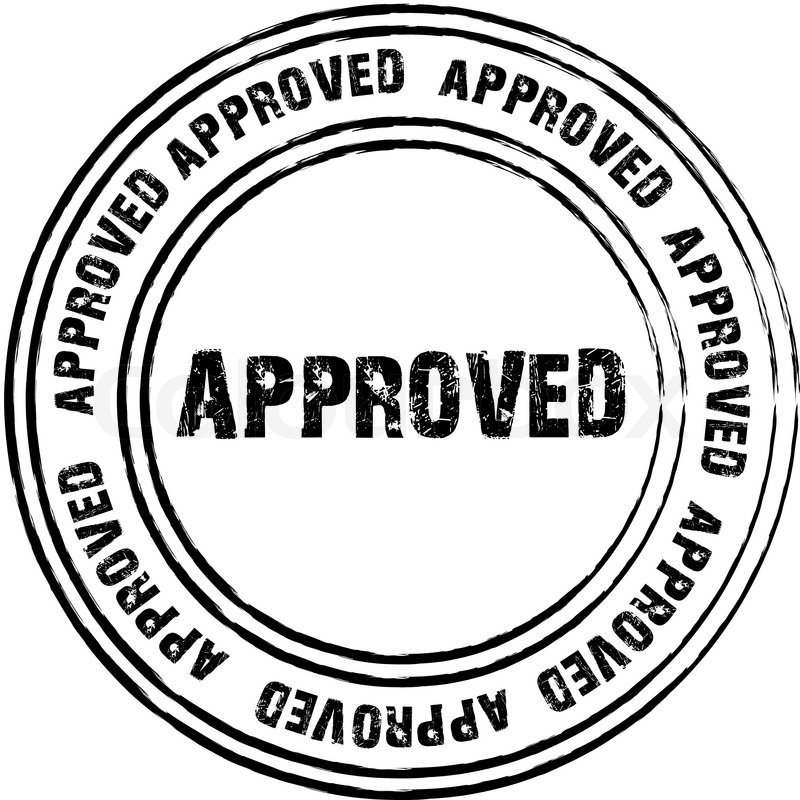 800x800 Black Vector Stamp For Approved Stock Vector Colourbox