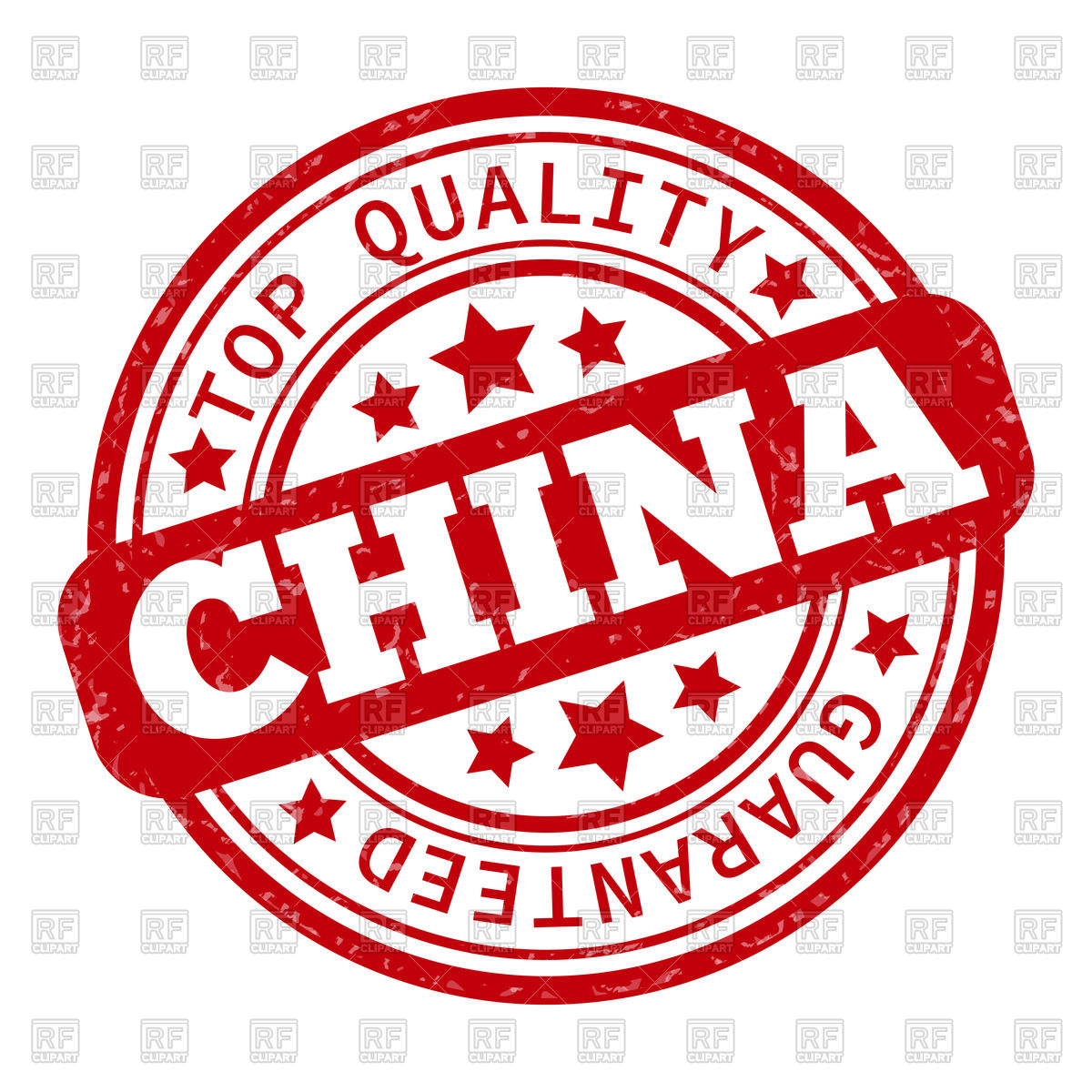 1200x1200 Round Rubber Stamp Made In China Vector Image Vector Artwork Of