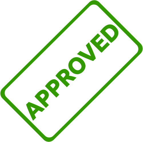 500x498 Approved Business Stamp Vector Public Domain Vectors