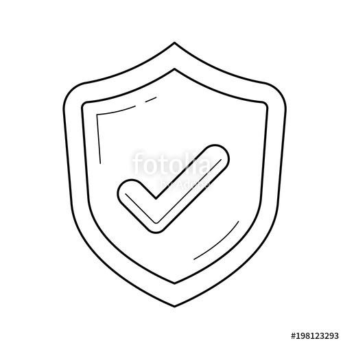 500x500 Quality Approved Vector Line Icon Isolated On White Background