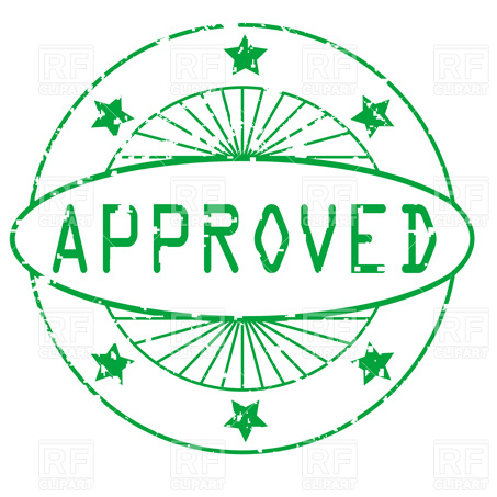 453x453 Round Approved Stamp Vector Image Vector Artwork Of Design