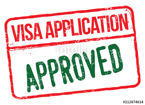 500x363 Visa Application Approved. Vector Rubber Stamp. Stock Image And