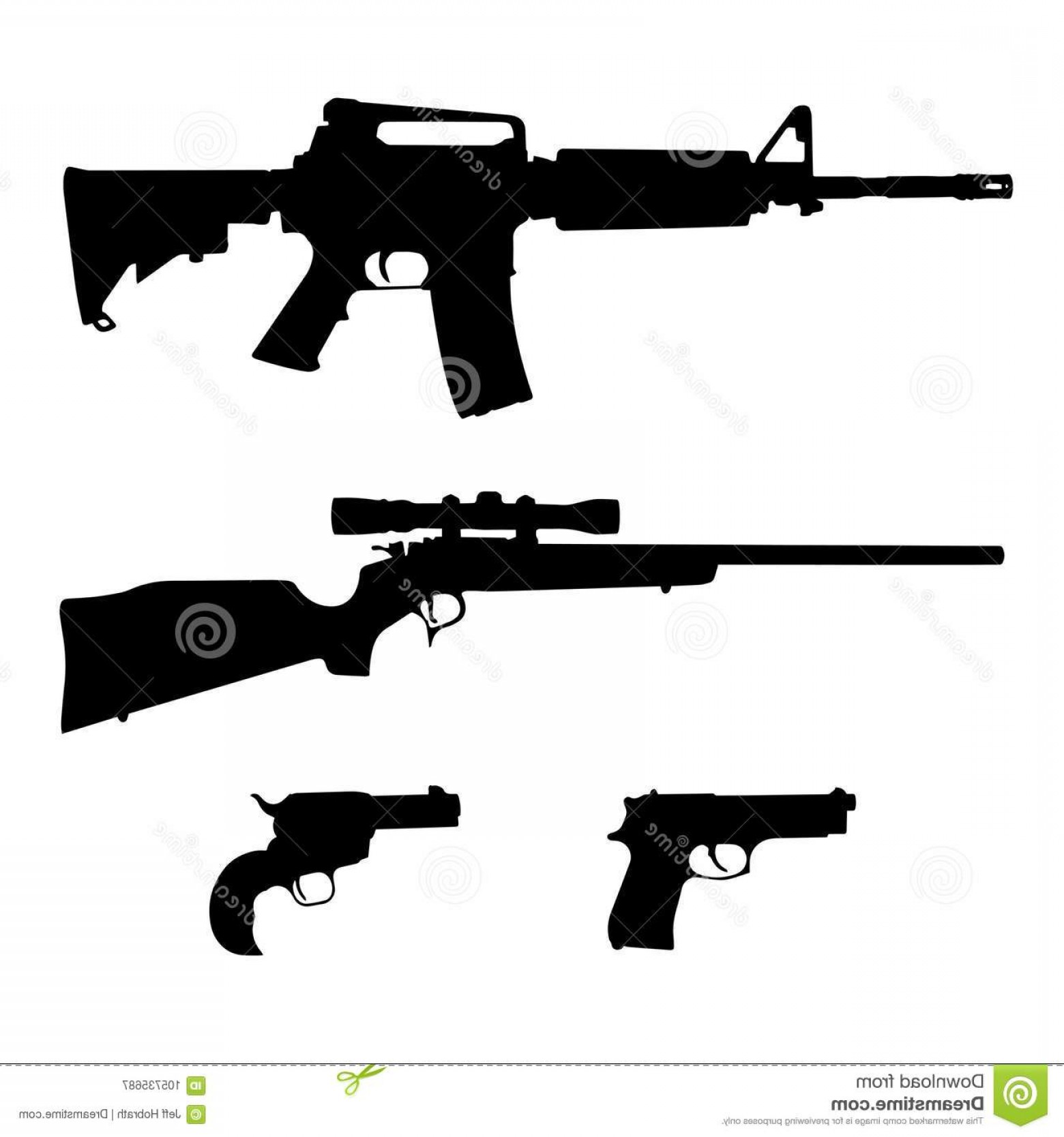 1560x1668 Isolated Ar Style Semi Automatic Rifle Bolt Action Pistol Revolver