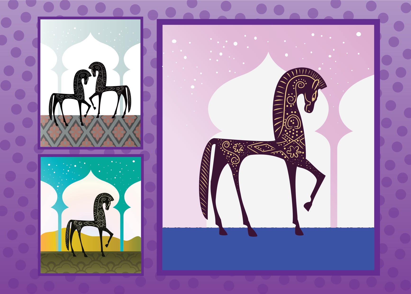 1735x1242 Arabian Horse Free Vector Art