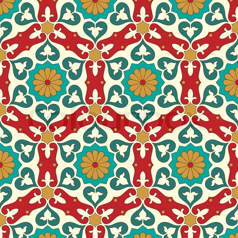 800x800 Arabic Seamless Pattern Stock Vector Colourbox