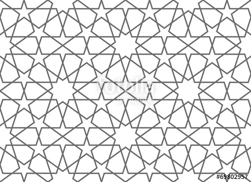 500x363 Arabic Seamless Pattern. Vector Ornament Stock Image And Royalty