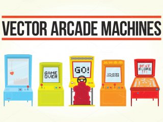 320x240 Arcade Machine Vector Jobber Hjemmefra