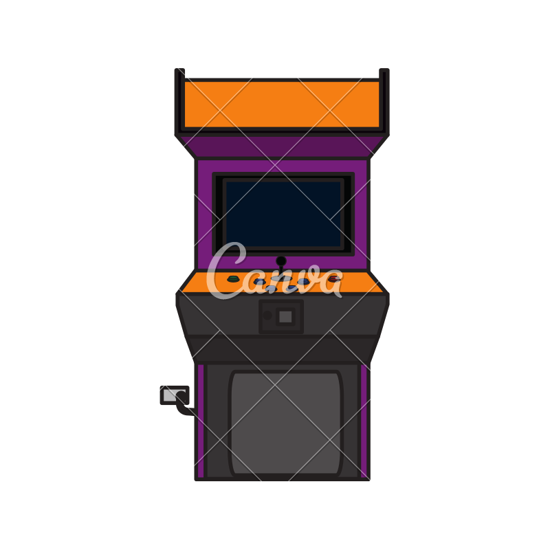 800x800 Arcade Machine Design Vector Icon Illustration