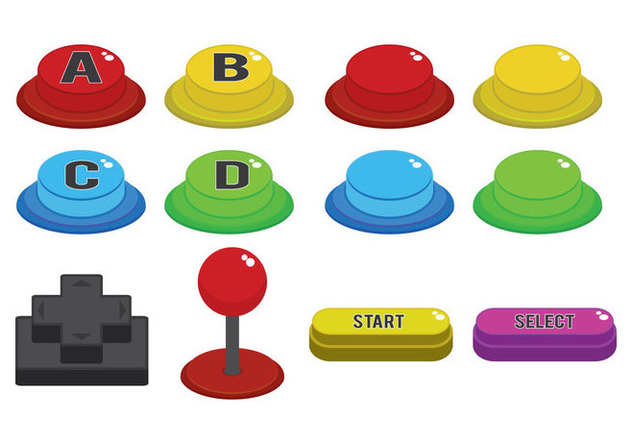 632x443 Arcade Button Vector Free Vector Download 384667 Cannypic