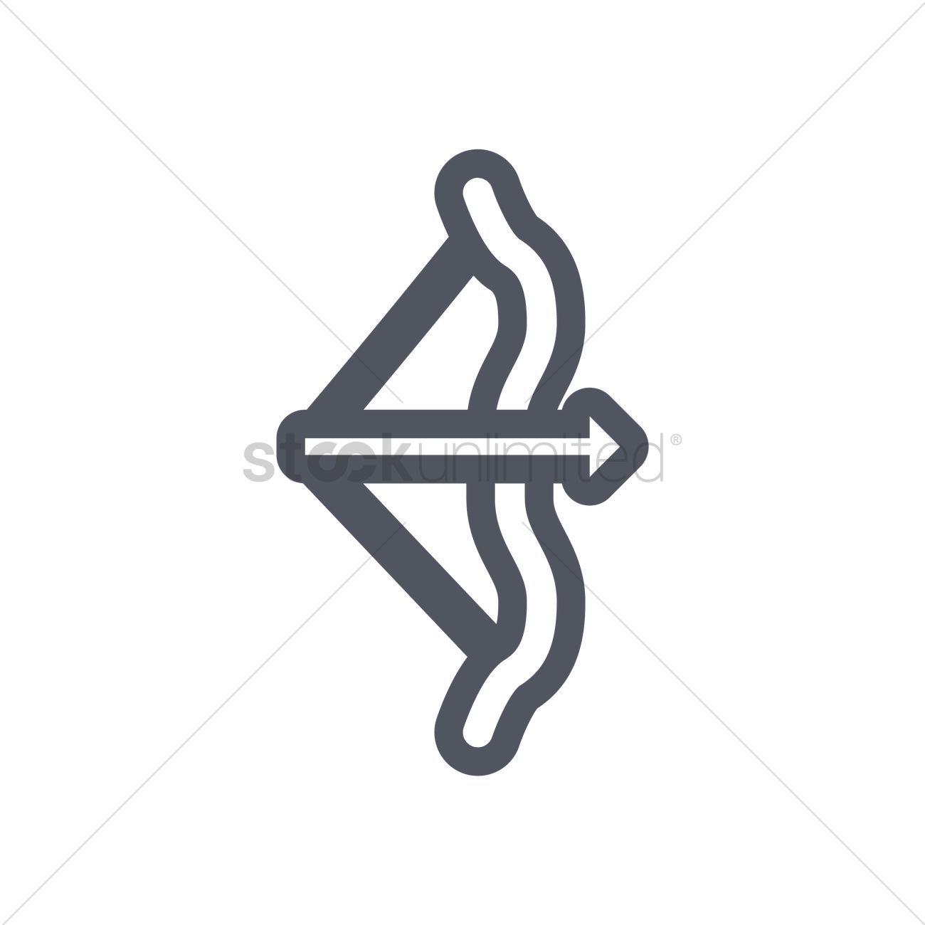 1300x1300 Archery Bow And Arrow Vector Image