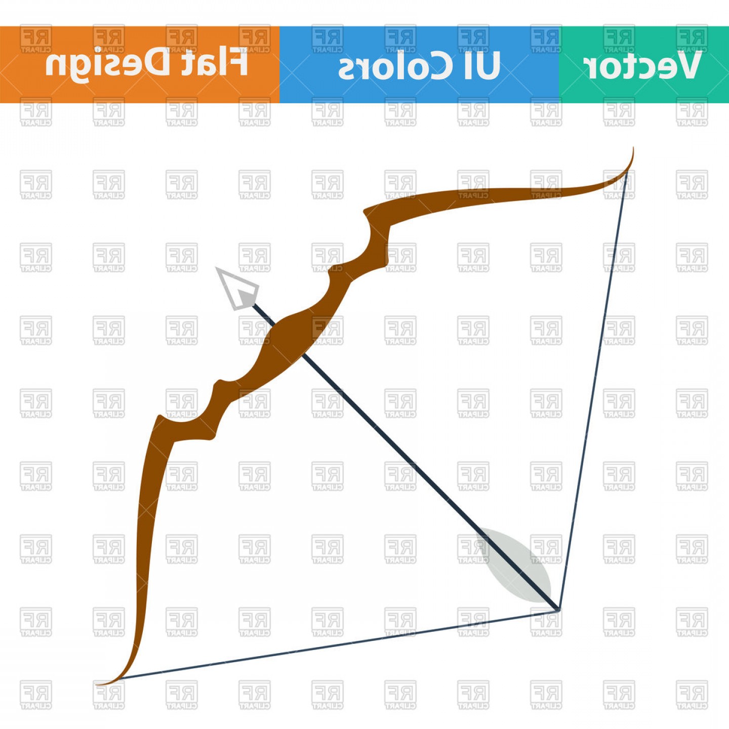 1440x1440 Bow And Arrow Vector Clipart Arenawp