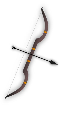 276x500 Bow And Arrow Vector Drawing Public Domain Vectors