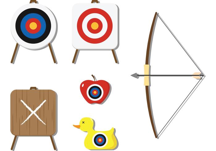 700x490 Archery And Target Vectors